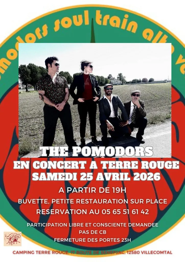 Concert The Pomodors 25 avril